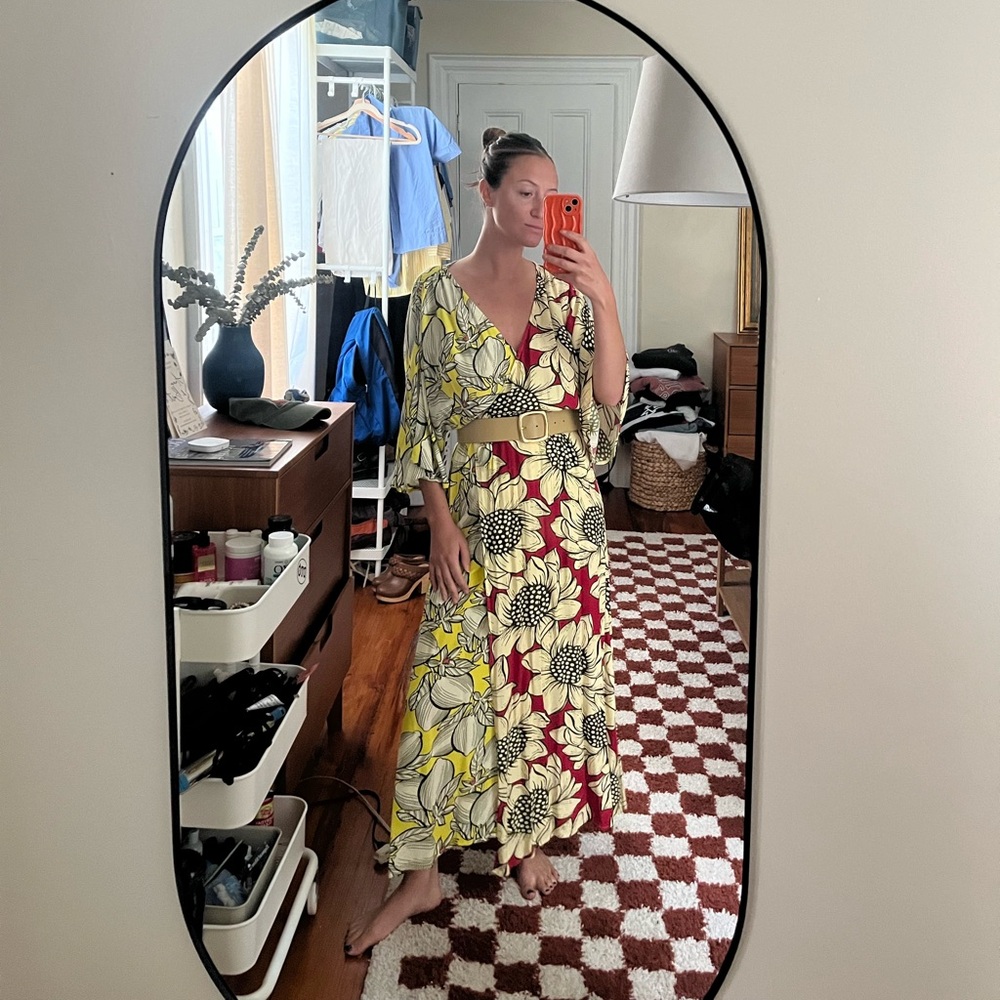 Farm Rio Sunflower Wrap Dress